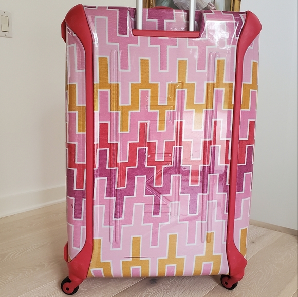 Tumi Jonathan Adler Vapor Extended Trip Packing Case 31" in Pink Cheveron - Picture 5 of 12